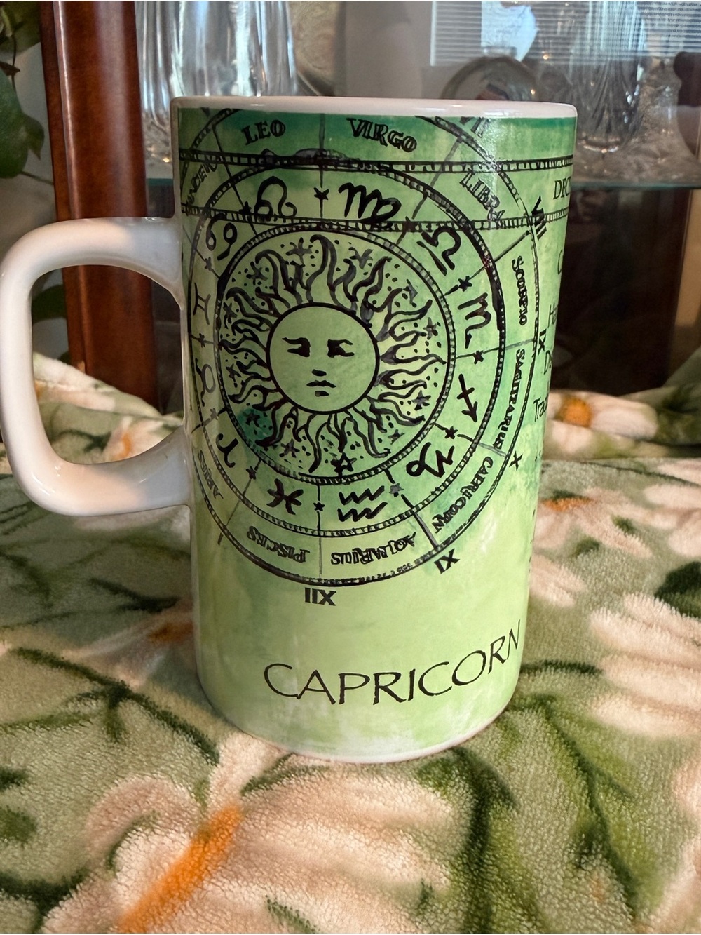 Fissler Green Capricorn Zodiac Ceramic Mug